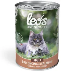 LEO'S CAT ADULT SALMON 415GR*24.