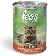 LEO'S CAT STERILISED WITH /TURKEY 415GR.