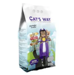 CAT'S WAY 10L WHITE COMPACT CAT LITTER (LAVANDER )