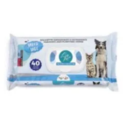 LINGETTES HYGIÉNIQUES ET NETTOYANTES 40 PCS AU TALC