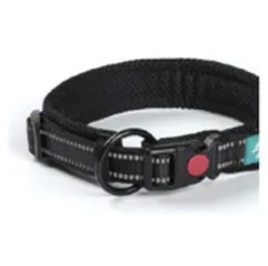 COLLIER EN NYLON ET MAILLE NOIR XXXL 60- 65X2,5 CM