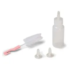 KIT BIBERON POUR CHIOTS 50 ML AVEC ACCESSOIRES COULEURS ASS.