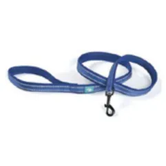 LAISSE EN NYLON ET MAILLE BLEU M 120X2,0 CM
