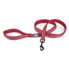 LAISSE EN NYLON ET MAILLE ROUGE M 120X2,0 CM
