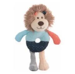 PETIT LION EN TISSU ET PELUCHE 29X17CM